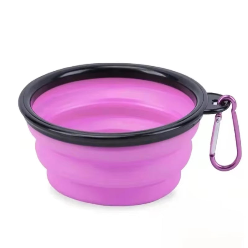 Foldable Portable Dog Feeder Bowlsilicone Collapsible Dog Bowls Folding Pet Bowls Dog Water Bowl