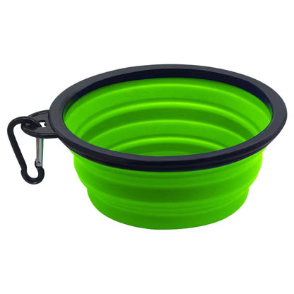 Foldable Portable Dog Feeder Bowlsilicone Collapsible Dog Bowls Folding Pet Bowls Dog Water Bowl