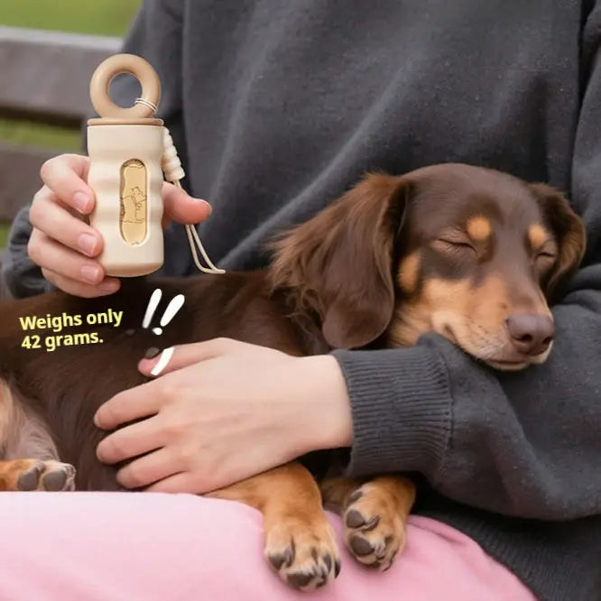 Custom Silicone Pet Poop Bag Dispenser - Portable Outdoor Storage Case for Dog Walking Dog Bag Container Pet Poop Bag Dispenser