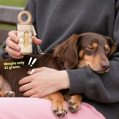 Custom Silicone Pet Poop Bag Dispenser - Portable Outdoor Storage Case for Dog Walking Dog Bag Container Pet Poop Bag Dispenser
