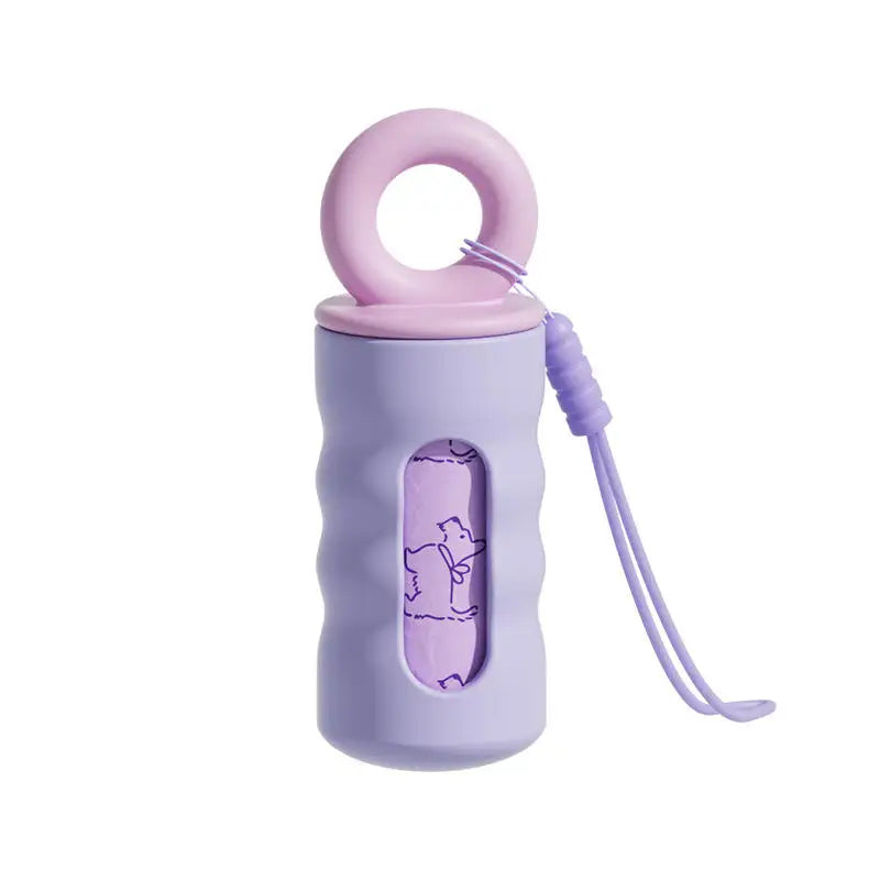 Custom Silicone Pet Poop Bag Dispenser - Portable Outdoor Storage Case for Dog Walking Dog Bag Container Pet Poop Bag Dispenser