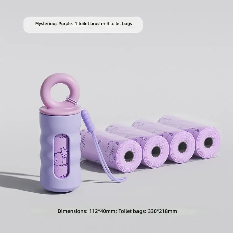 Custom Silicone Pet Poop Bag Dispenser - Portable Outdoor Storage Case for Dog Walking Dog Bag Container Pet Poop Bag Dispenser