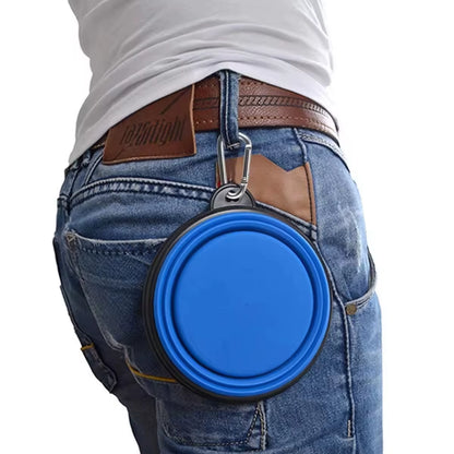 Foldable Portable Dog Feeder Bowlsilicone Collapsible Dog Bowls Folding Pet Bowls Dog Water Bowl